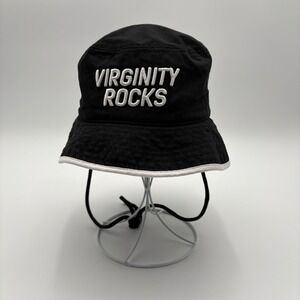 Danny Duncan Virginity Rocks Black Bucket Hat White Trim Adjustable‎ Strap